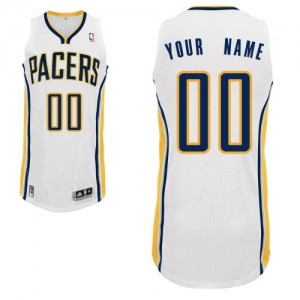 Maillot NBA Authentic Personnalisé Indiana Pacers Home Blanc - Homme