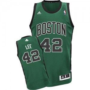 Maillot NBA Boston Celtics #42 David Lee Vert (No. noir) Adidas Swingman Alternate - Femme
