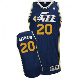 Maillot NBA Authentic Gordon Hayward #20 Utah Jazz Road Bleu marin - Homme