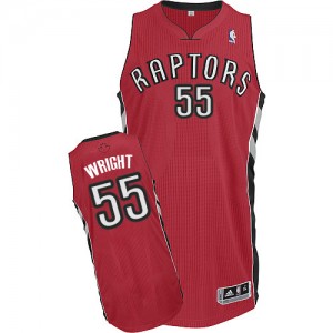 Maillot Adidas Rouge Road Authentic Toronto Raptors - Delon Wright #55 - Homme
