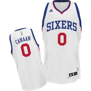 Maillot NBA Swingman Isaiah Canaan #0 Philadelphia 76ers Home Blanc - Homme