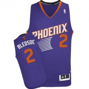Phoenix Suns Eric Bledsoe #2 Road Authentic Maillot d'équipe de NBA - Violet pour Homme
