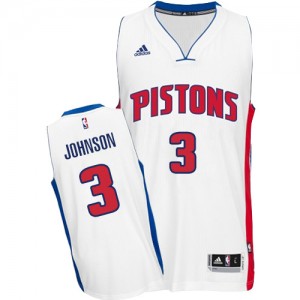 Maillot Swingman Detroit Pistons NBA Home Blanc - #3 Stanley Johnson - Homme