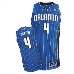 Maillot NBA Orlando Magic #4 Elfrid Payton Bleu royal Adidas Authentic Road - Homme