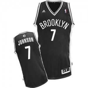 Maillot Adidas Noir Road Swingman Brooklyn Nets - Joe Johnson #7 - Homme