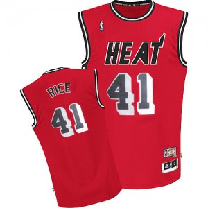 Maillot Adidas Rouge Throwback Authentic Miami Heat - Glen Rice #41 - Homme