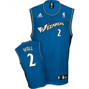 Maillot Adidas Bleu Swingman Washington Wizards - John Wall #2 - Homme