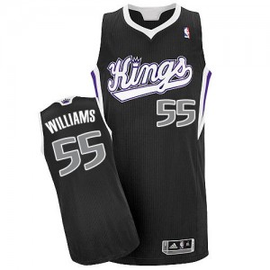 Maillot Authentic Sacramento Kings NBA Alternate Noir - #55 Jason Williams - Homme