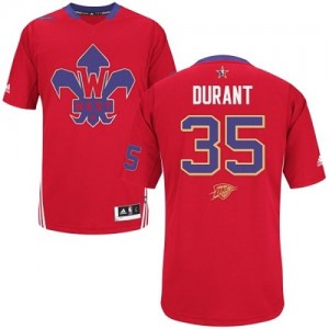 Maillot Authentic Oklahoma City Thunder NBA 2014 All Star Rouge - #35 Kevin Durant - Homme