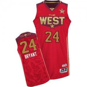 Los Angeles Lakers #24 Adidas 2011 All Star Rouge Authentic Maillot d'équipe de NBA Soldes discount - Kobe Bryant pour Homme