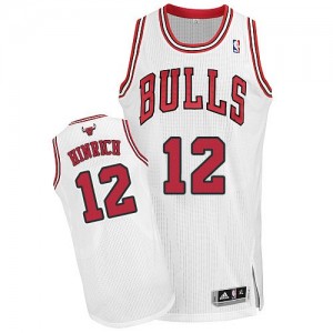 Maillot Authentic Chicago Bulls NBA Home Blanc - #12 Kirk Hinrich - Homme