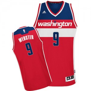 Washington Wizards #9 Adidas Road Rouge Swingman Maillot d'équipe de NBA la vente - Martell Webster pour Homme