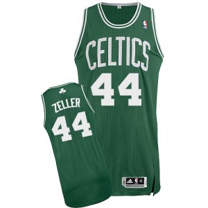 Maillot Adidas Vert (No Blanc) Road Authentic Boston Celtics - Tyler Zeller #44 - Homme