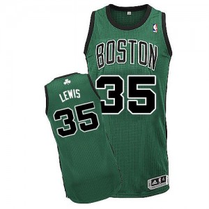 Maillot NBA Vert (No. noir) Reggie Lewis #35 Boston Celtics Alternate Authentic Homme Adidas