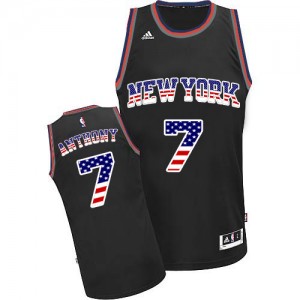 Maillot NBA Swingman Carmelo Anthony #7 New York Knicks USA Flag Fashion Noir - Homme
