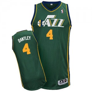 Maillot Adidas Vert Alternate Authentic Utah Jazz - Adrian Dantley #4 - Homme