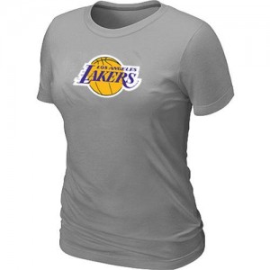 T-shirt principal de logo Los Angeles Lakers NBA Big & Tall Gris - Femme