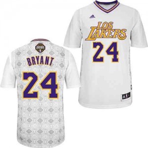 Los Angeles Lakers #24 Adidas New Latin Nights Blanc Authentic Maillot d'équipe de NBA Braderie - Kobe Bryant pour Homme