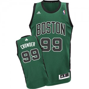 Maillot Adidas Vert (No. noir) Alternate Swingman Boston Celtics - Jae Crowder #99 - Homme