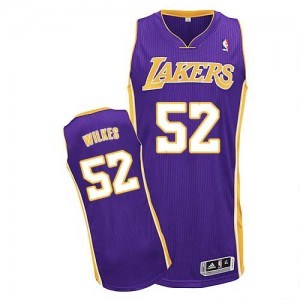 Maillot Authentic Los Angeles Lakers NBA Road Violet - #52 Jamaal Wilkes - Homme