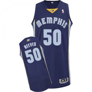 Memphis Grizzlies #50 Adidas Road Bleu marin Authentic Maillot d'équipe de NBA Vente - Bryant Reeves pour Homme