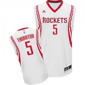 Houston Rockets #5 Adidas Home Blanc Swingman Maillot d'équipe de NBA Peu co?teux - Marcus Thornton pour Homme