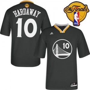 Maillot NBA Noir Tim Hardaway #10 Golden State Warriors Alternate 2015 The Finals Patch Authentic Homme Adidas