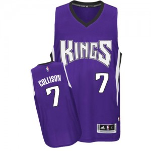 Maillot NBA Violet Darren Collison #7 Sacramento Kings Road Authentic Homme Adidas