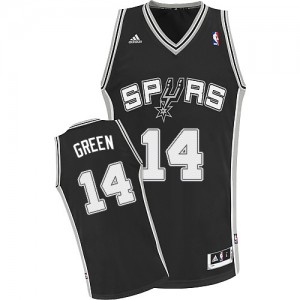 Maillot NBA Swingman Danny Green #14 San Antonio Spurs Road Noir - Homme