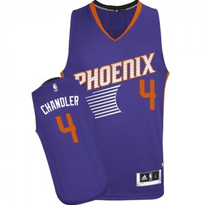 Maillot Adidas Violet Road Authentic Phoenix Suns - Tyson Chandler #4 - Homme