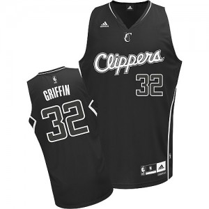 Maillot NBA Noir Blake Griffin #32 Los Angeles Clippers Shadow Swingman Homme Adidas