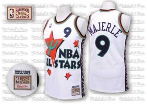 Phoenix Suns #9 Adidas Throwback 1995 All Star Blanc Authentic Maillot d'équipe de NBA Vente pas cher - Dan Majerle pour Homme
