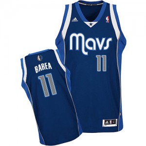 Dallas Mavericks Jose Barea #11 Alternate Swingman Maillot d'équipe de NBA - Bleu marin pour Homme