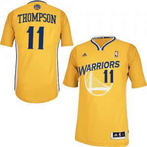 Maillot NBA Golden State Warriors #11 Klay Thompson Or Adidas Swingman Alternate - Homme