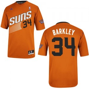 Phoenix Suns Charles Barkley #34 Alternate Swingman Maillot d'équipe de NBA - Orange pour Homme