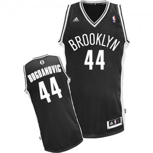 Maillot NBA Brooklyn Nets #44 Bojan Bogdanovic Noir Adidas Swingman Road - Homme