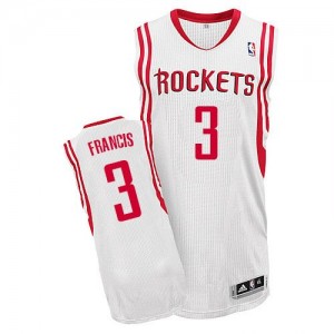 Maillot NBA Authentic Steve Francis #3 Houston Rockets Home Blanc - Homme