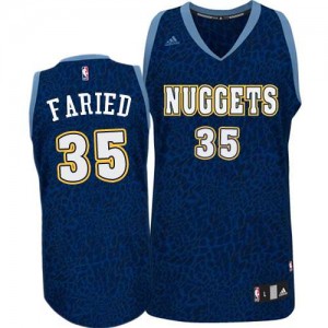 Maillot NBA Bleu marin Kenneth Faried #35 Denver Nuggets Crazy Light Swingman Homme Adidas