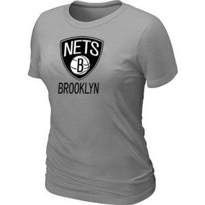 Tee-Shirt Gris Big & Tall Brooklyn Nets - Femme