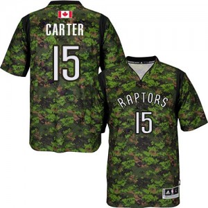 Toronto Raptors #15 Adidas Pride Camo Authentic Maillot d'équipe de NBA en soldes - Vince Carter pour Homme
