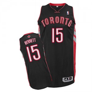 Maillot NBA Noir Anthony Bennett #15 Toronto Raptors Alternate Authentic Homme Adidas