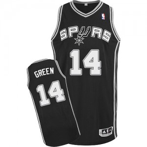 San Antonio Spurs #14 Adidas Road Noir Authentic Maillot d'équipe de NBA en vente en ligne - Danny Green pour Homme