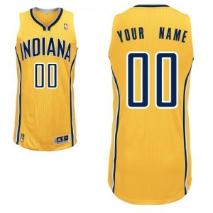 Maillot Adidas Or Alternate Indiana Pacers - Authentic Personnalisé - Homme