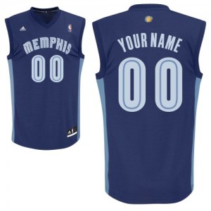 Maillot NBA Bleu marin Swingman Personnalisé Memphis Grizzlies Road Homme Adidas