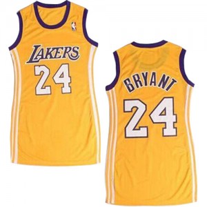 Maillot Adidas Or Dress Authentic Los Angeles Lakers - Kobe Bryant #24 - Femme