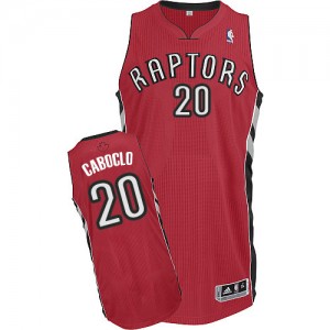 Maillot Adidas Rouge Road Authentic Toronto Raptors - Bruno Caboclo #20 - Homme