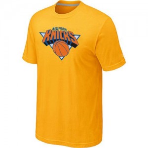 New York Knicks Big & Tall Jaune Tee-Shirt d'équipe de NBA en ligne pas chers - pour Homme