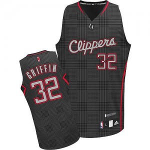 Los Angeles Clippers #32 Adidas Rhythm Fashion Noir Authentic Maillot d'équipe de NBA pas cher en ligne - Blake Griffin pour Femme