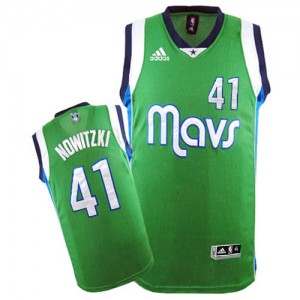 Maillot Swingman Dallas Mavericks NBA Vert - #41 Dirk Nowitzki - Homme