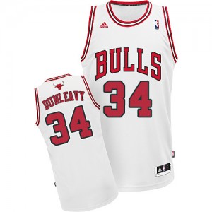 Chicago Bulls #34 Adidas Home Blanc Swingman Maillot d'équipe de NBA Peu co?teux - Mike Dunleavy pour Homme